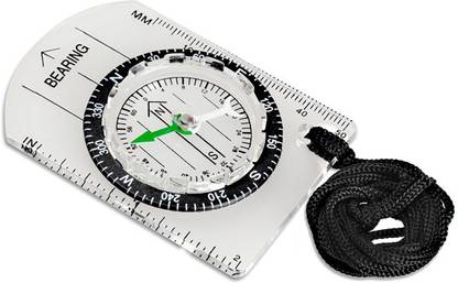 Pia International Transparent Baseplate Map Scale Ruler Compass