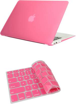 PINDIA Pink Matte Finish Apple Macbook Pro 15, 15.4 Inch Mc372hn/A Mc372ll/A Hard Case Shell and Keyboard Skin Combo Set