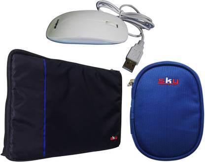 Sky Sleeve With Mouse And Pouch Combo Set