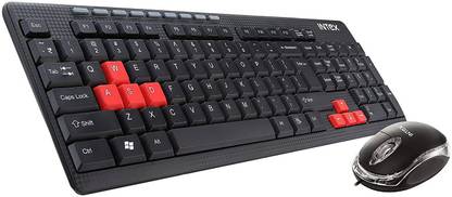 Intex DUO-314 Wired Keyboard and Mouse Combo Set