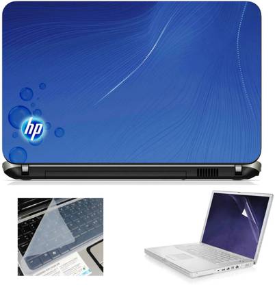 Geek Hp Moonlight Chrome Bubbles 3in1 Laptop Skins with Laptop Screen Guard and Key Protector HQ1082 15.6 Inch Combo Set