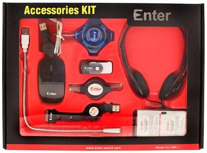 Enter 10-in-1 Computer Accessory Kit Combo Set