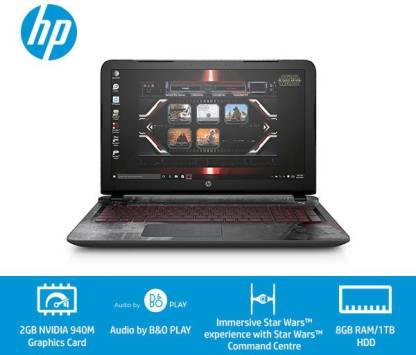 HP Star Wars Special Edition Intel Core i5 6th Gen i5-6200U - (8 GB/1 TB HDD/8 GB SSD/Windows 10 Home/2 GB Graphics) 15-AN003TX Laptop