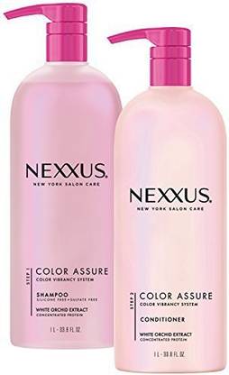 Unilever Nexxus Color Assure Shampoo and Conditioner, with Pump 33.8 oz, 2 ct