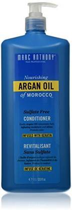 Marc Anthony Argan Oil of Morocco Shampoo and Conditioner Set 1 Liter/each with Pump, Sulfate Free