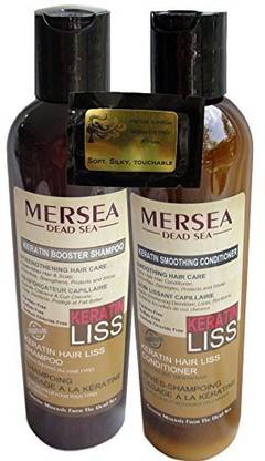 Generic Mersea Keratin Booster Shampoo &amp; Smoothing Conditioner 8.5 oz each with Bonus Sample Keratin Hair Serum