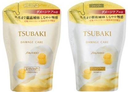 Shiseido Tsubaki Shiseido TSUBAKI - DAMAGE CARE REFILLS (Shampoo and Conditioner) 400ml/400ml