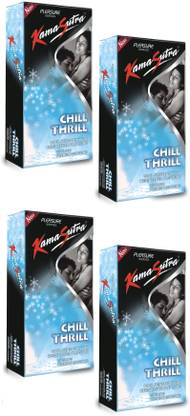 Kamasutra Chill Thrill Extra Cooling Sensation Menthol Dotted Plasure Series Condom