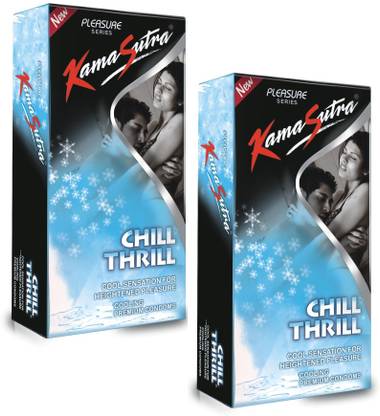 Kamasutra Chill Thrill Extra Cooling Sensation Menthol Dotted Plasure Series Condom