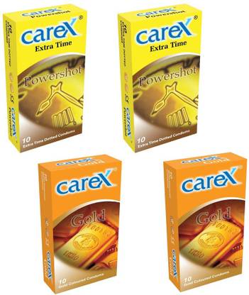 CAREX Powershot x 2 and Gold x 2 Condom