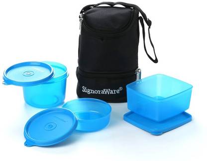 Signoraware Plastic Grocery Container  - 500 ml, 450 ml, 360 ml