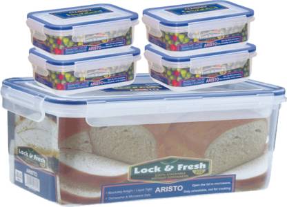 Aristo Houseware Polypropylene Grocery Container  - 3800 ml, 400 ml