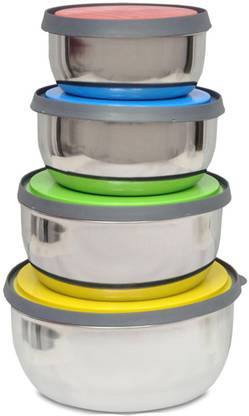 Trueware Steel Grocery Container  - 450 ml, 1650 ml, 1050 ml, 750 ml