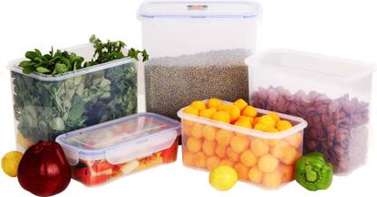 RUCHI Plastic Grocery Container  - 1100 ml, 600 ml, 2900 ml, 1600 ml, 2100 ml