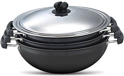 Prestige HA 3pc Kadai Induction Bottom Non-Stick Coated Cookware Set