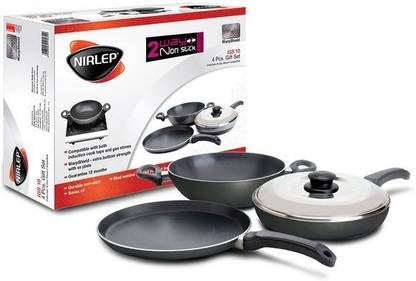 Nirlep Induction Bottom Non-Stick Coated Cookware Set