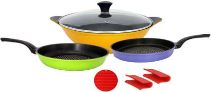 ilo Induction Bottom Non-Stick Coated Cookware Set