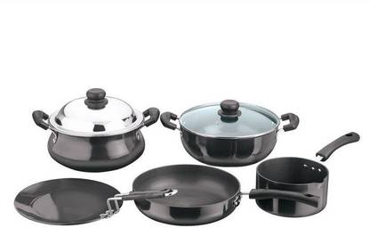 VINOD HACM-5 Induction Bottom Non-Stick Coated Cookware Set
