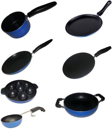 Peach Ecocook Non-Stick Coated Cookware Set