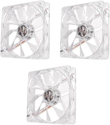 Orientel Computer Cabinet High Speed Cooling Fan 120mm with Blue LED 3 Nos Cooling Fan Cooler