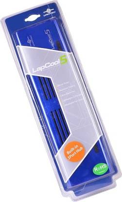 Vantec LapCool 5 Compact Size Aluminum Notebook Cooler 2 Fan Cooling Pad