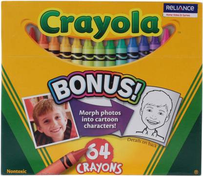 CRAYOLA Crayons with Sharpner - 64 Colors