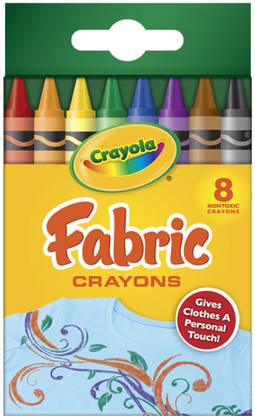 CRAYOLA Fabric Crayons - 8 Colours