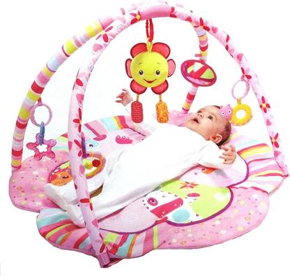 mastela Flower Park Baby Activity Play Gym Padded Play Mat For Baby Infants & Toddlers