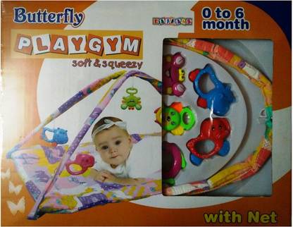 9 Perfect Butterfly Play Gym Soft & Squeezy with Net
