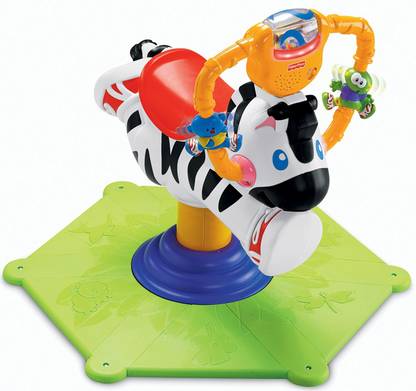 FISHER-PRICE FISHER PRICE BOUNCE AND SPIN ZEBRA