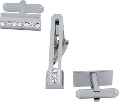 Bezel Brass Cufflink Set