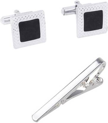 Bsquare Metal Cufflink & Tie Pin Set