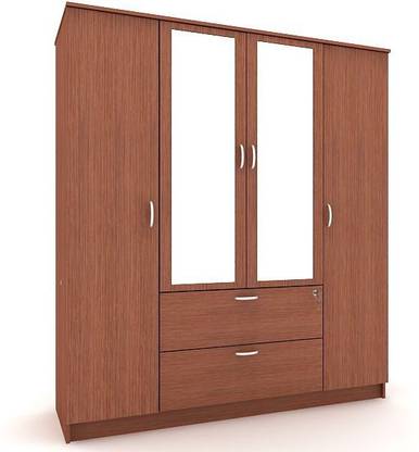 Housefull JACOB 4D WARD DRAWR MIROR Engineered Wood Almirah