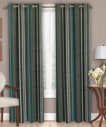 athom TRENDZ 224 cm (7 ft) कॉटन दरवाज़ा पर्दा (2  का पैक)