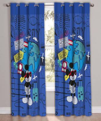 DISNEY 147 cm (4 ft) पॉलिएस्टर खिड़की पर्दा (2  का पैक)