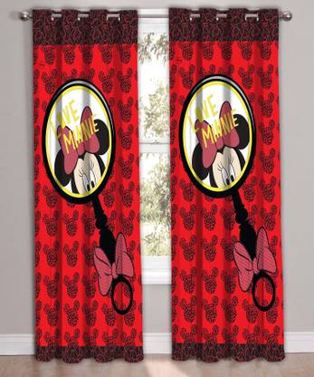 DISNEY 147 cm (5 ft) Window Polyester Curtain (Pack Of 2)