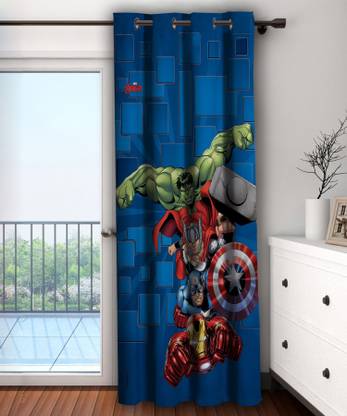MARVEL 223 cm (7 ft) Polyester Door Curtain Single Curtain
