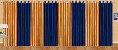 Ville Style 275 cm (9 ft) Polyester Room Darkening Long Door Curtain (Pack Of 8)