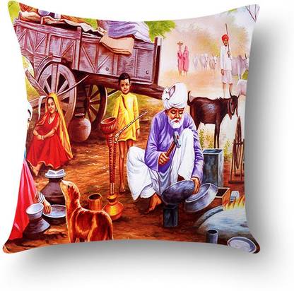 First Row Faux Silk Cushions Cover