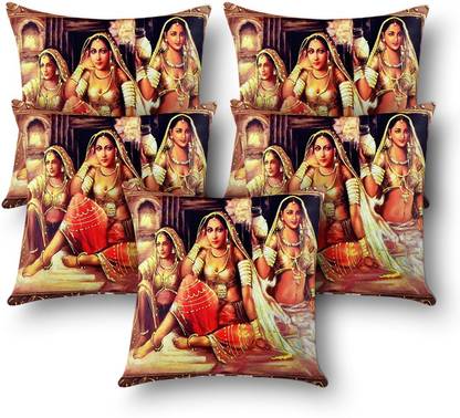 First Row Faux Silk Cushions Cover