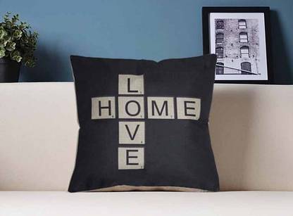 Painting Mantra Jute Cushions Cover