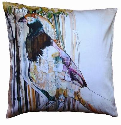 Indian Colours Silk, Cotton Cushions Cover