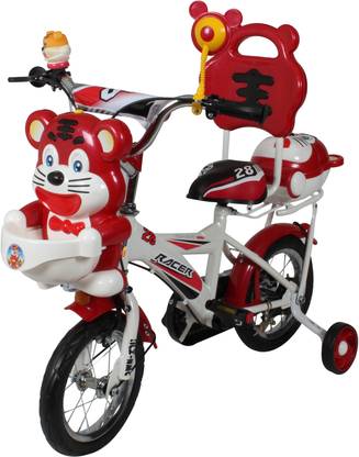 HLX-NMC HAPPY TIGER 12 INCH KIDS BICYCLE WHITE/RED 12 T (inch) Recreation Cycle