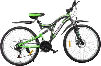 COSMIC VOYAGER 21 SPEED MTB BICYCLE BLACK/GREEN-PREMIUM EDITION 26 T (inch) Mountain Cycle