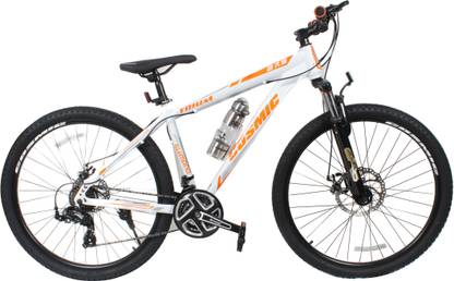COSMIC TRIUM 27.5 INCH MTB BICYCLE 21 SPEED WHITE/ORANGE-PREMIUM EDITION 28 T (inch) Mountain/Hardtail Cycle