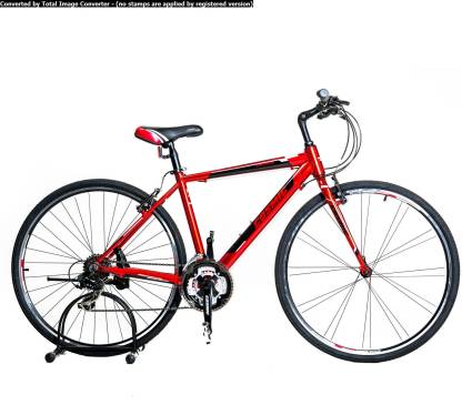 COSMIC Shuffle Hybrid 700c Red 28 T Hybrid Cycle/City Bike