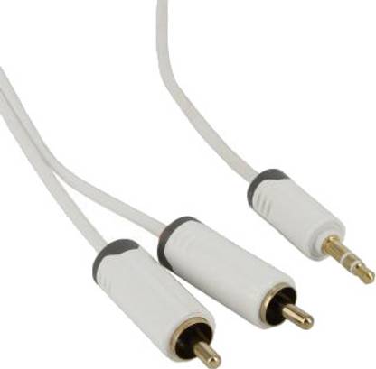 Prolink 3.5 mm - 2 RCA Audio Cable 2 m (Now with Slim Jack) 12PMM103 - 0200 Data Cable