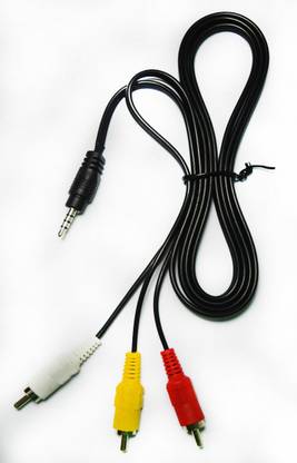 Power Smart AUX Cable 1.5 m 3.5 mm Stereo Aux to 3 RCA AV Audio Video For Camcorders
