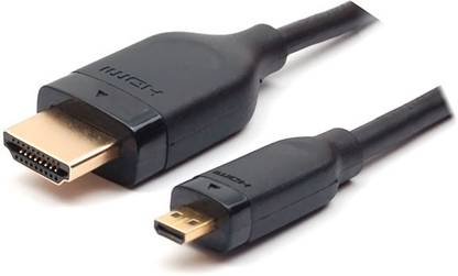 Gadgets Accessories HDMI Cable 1 m Sony Ericsson IM820 Micro HDMI to HDMI Cable 1m supports 3D, Ethernet and Audio Return