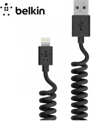 BELKIN Lightning Cable 1.8 m Spring Coiled Sync & Charge Lightning to USB Cable for iPhone 5 / 5S & iPod Touch 5G